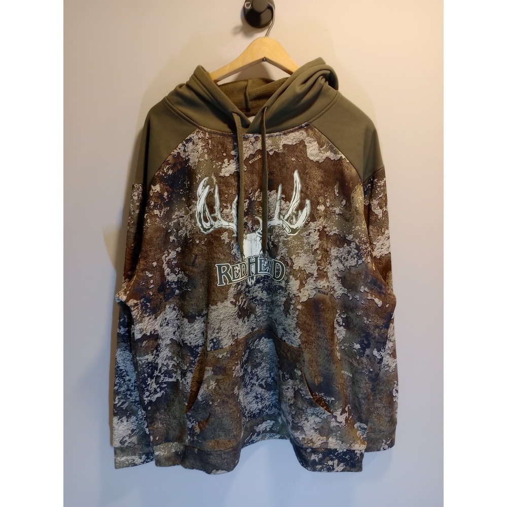 RedHead, True Timber Strata Camo, Hoodie, Mens, XL, Fleece, Hunting Pullover